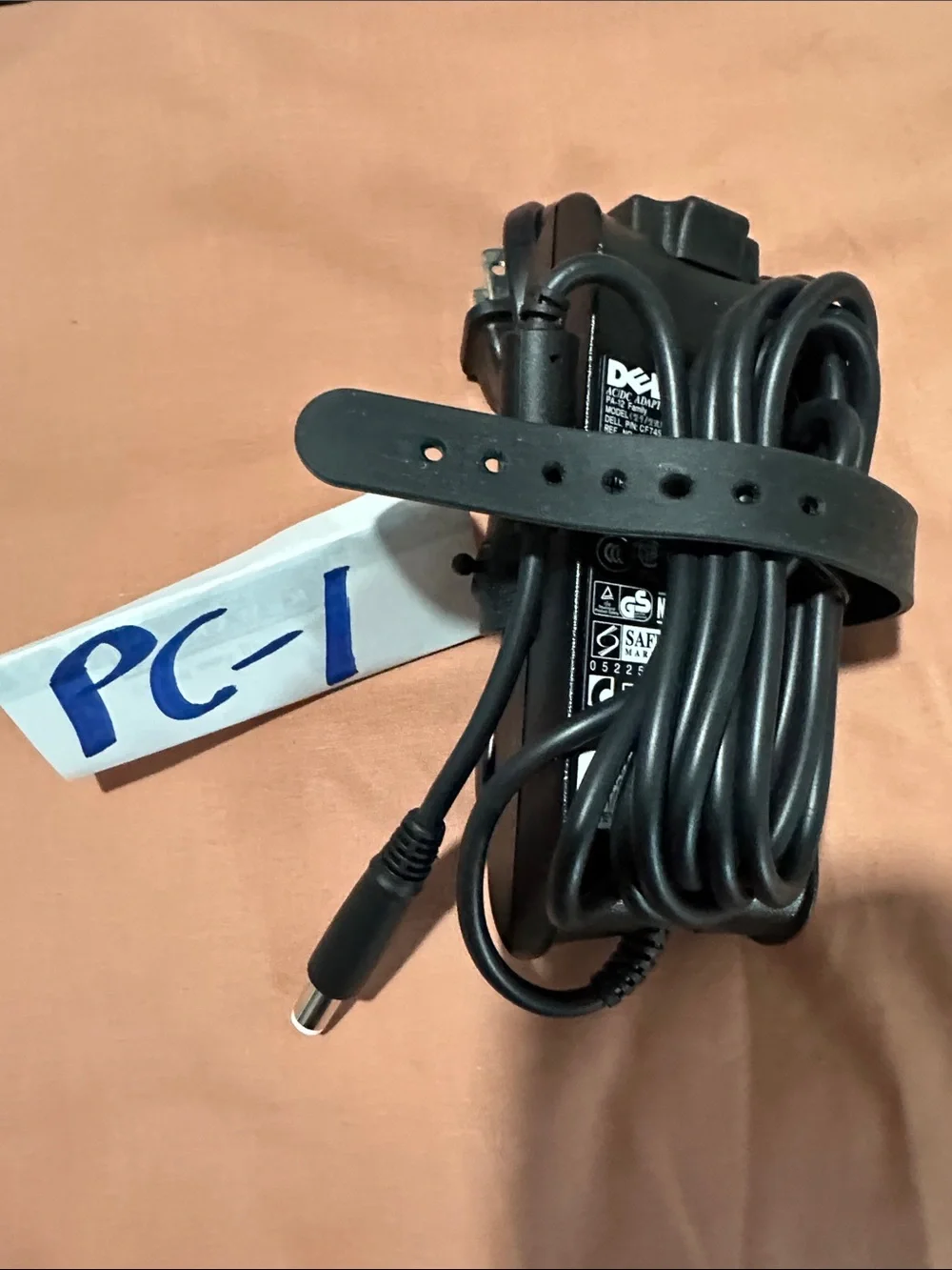 Dell Black Power Adapter with Barrel Connector - Slim Travel Version